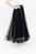 Full length black tulle skirt