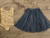 Ayla Rae Gold Sequin Bodysuit and Slate Blue Petal Skirt
