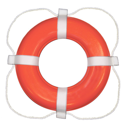 Taylor Made Foam Ring Buoy - 20" - Orange w\/White Grab Line [363]