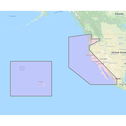 Furuno U.S. West Coast, Hawaii  Baja Mexico - Vector Chart, Standard Resolution Satellite Photos f\/Baja Mexico - Unlock Code [MM3-VNA-024]