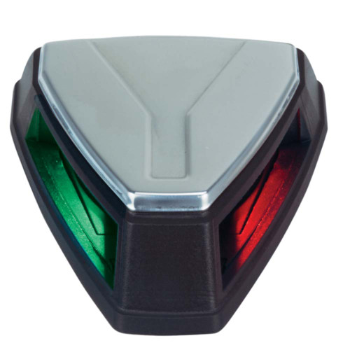 Perko 12V LED Bi-Color Navigation Light - Black\/Stainless Steel [0655001BLS]