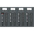 Blue Sea 8095 AC Main +8 Positions \/ DC Main +29 Positions Toggle Circuit Breaker Panel   (White Switches) [8095]