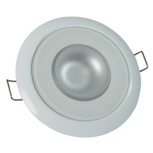 Lumitec Mirage - Flush Mount Down Light - Glass Finish\/White Bezel - Warm White Dimming [113129]