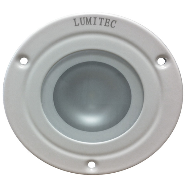 Lumitec Shadow - Flush Mount Down Light - White Finish - 3-Color Red\/Blue Non-Dimming w\/White Dimming [114128]