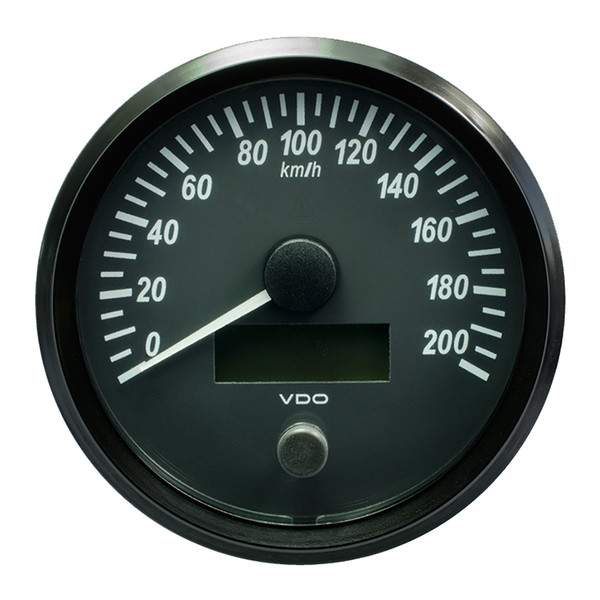 VDO SingleViu 100mm (4") Speedometer - 200 KM\/H [A2C3832840030]