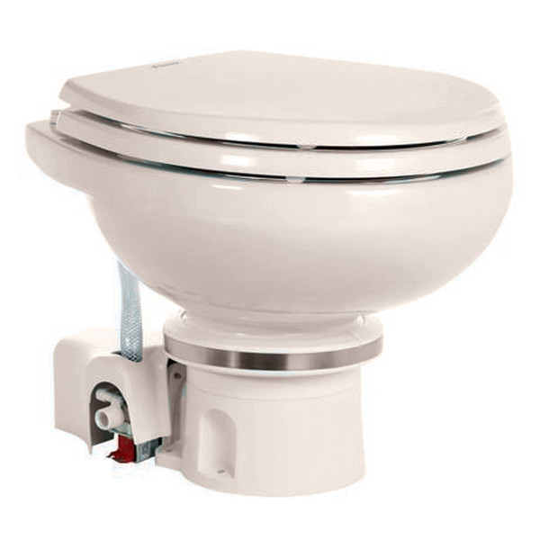 Dometic MasterFlush 7120 Bone Electric Macerating Toilet w\/Orbit Base - Fresh Water [9108834576]