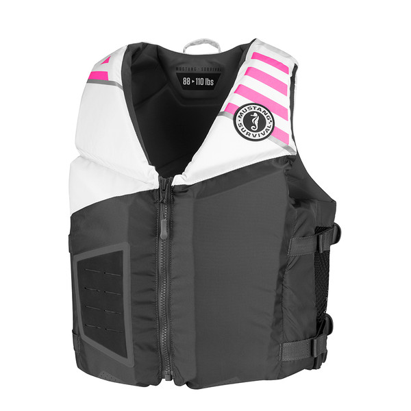 Mustang Young Adult REV Foam Vest - Grey\/White\/Pink [MV3600-272-0-206]