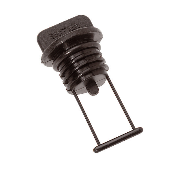 Barton Marine Drain Plug - Black 15mm (19\/32") [42357]