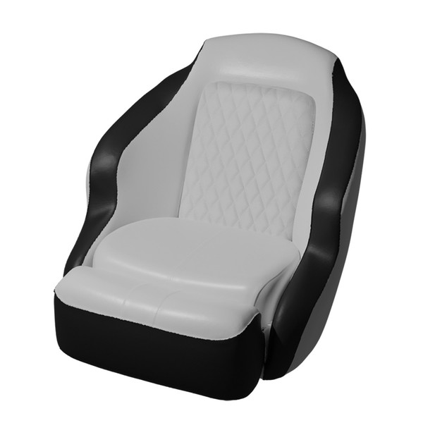 TACO Anclote Diamond Bucket Seat - White\/Black [BA1-25WHT-BLK]