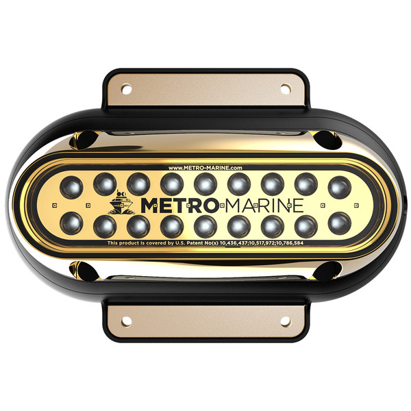 Metro Marine High-Output Elongated Surface Mount Light w\/Intelligent Monochromatic LEDs - Green, 90 Beam [F-SME1-H-G3-90]