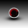 Voltmeter Analog LED Bargraph Chrome Bezel – RED
