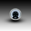 Voltmeter Analog LED Bargraph Chrome Bezel – WHITE