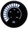 Oil Pressure Analog LED Bargraph Black Bezel – WHITE