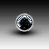 Oil Pressure Analog LED Bargraph Chrome Bezel - Chrome