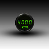 Mini-Tachometer Programmable LED Digital Black Bezel – GREEN