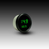 Voltmeter LED Digital Black Bezel - GREEN