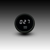 Transmission Temperature LED Digital Black Bezel - WHITE