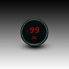 Oil Pressure LED Digital Black Bezel - RED