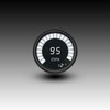 Memory Speedometer LED Digital Bargraph Black Bezel - WHITE