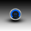 Memory Speedometer LED Digital Bargraph Chrome Bezel - BLUE Memory Speedometer LED Digital Bargraph Chrome Bezel - BLUE