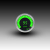 Memory Speedometer LED Digital Bargraph Chrome Bezel - GREEN Memory Speedometer LED Digital Bargraph Chrome Bezel - GREEN