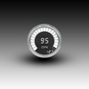 Memory Speedometer LED Digital Bargraph Chrome Bezel - WHITE Memory Speedometer LED Digital Bargraph Chrome Bezel - WHITE