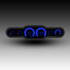 6-Gauge LED Digital Bargraph Universal Gauge Panel - BLUE