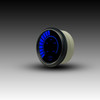 Transmission Temperature LED Analog Bargraph Gauge in Black Bezel-BLUE