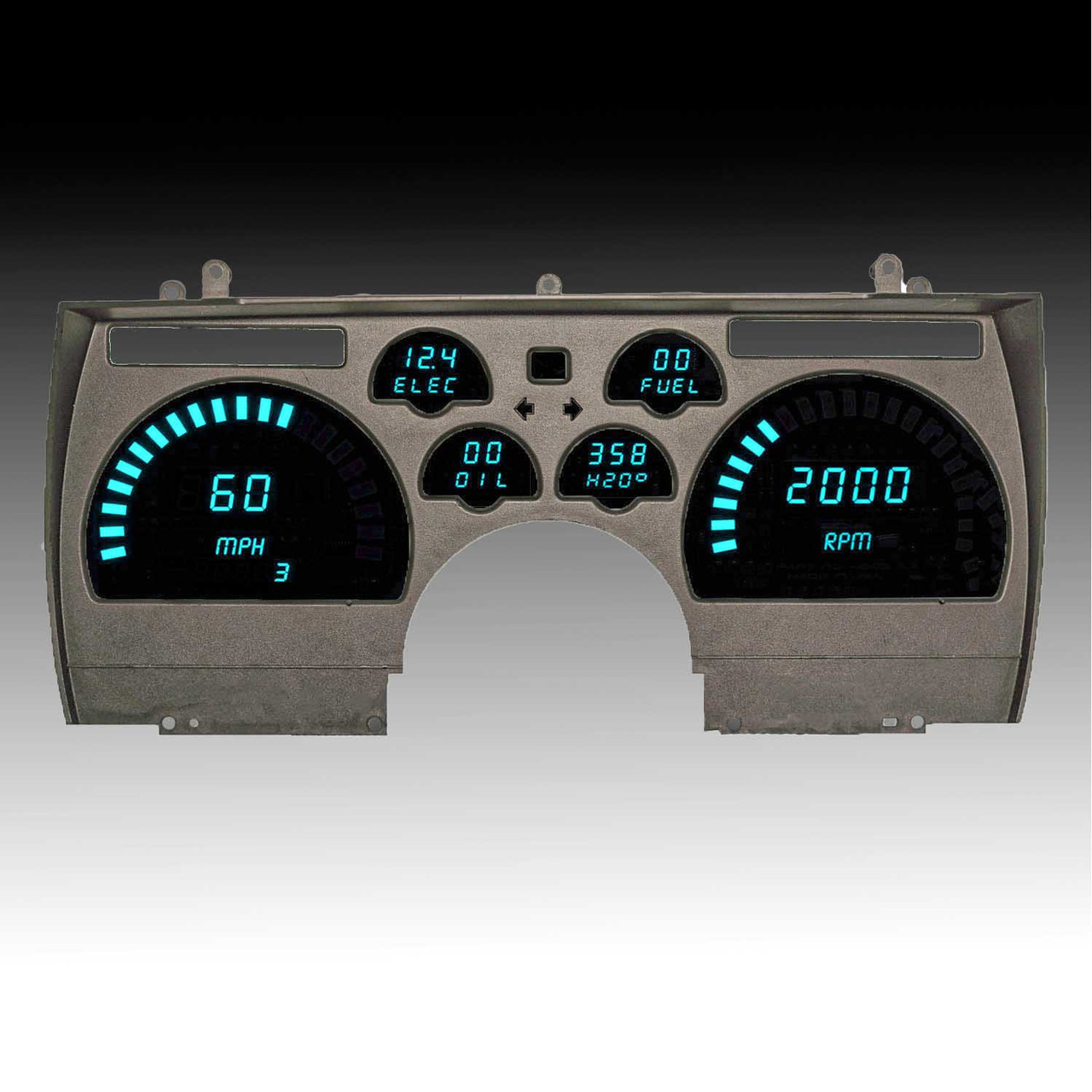 91-92 Camaro LED Digital Panel - Teal