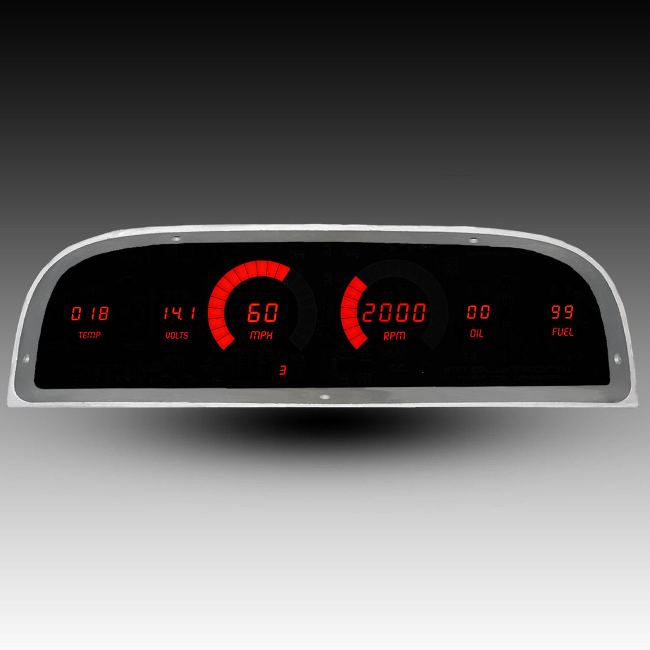 1960-1963 Chevy Truck LED Digital Gauge Panel DP6001