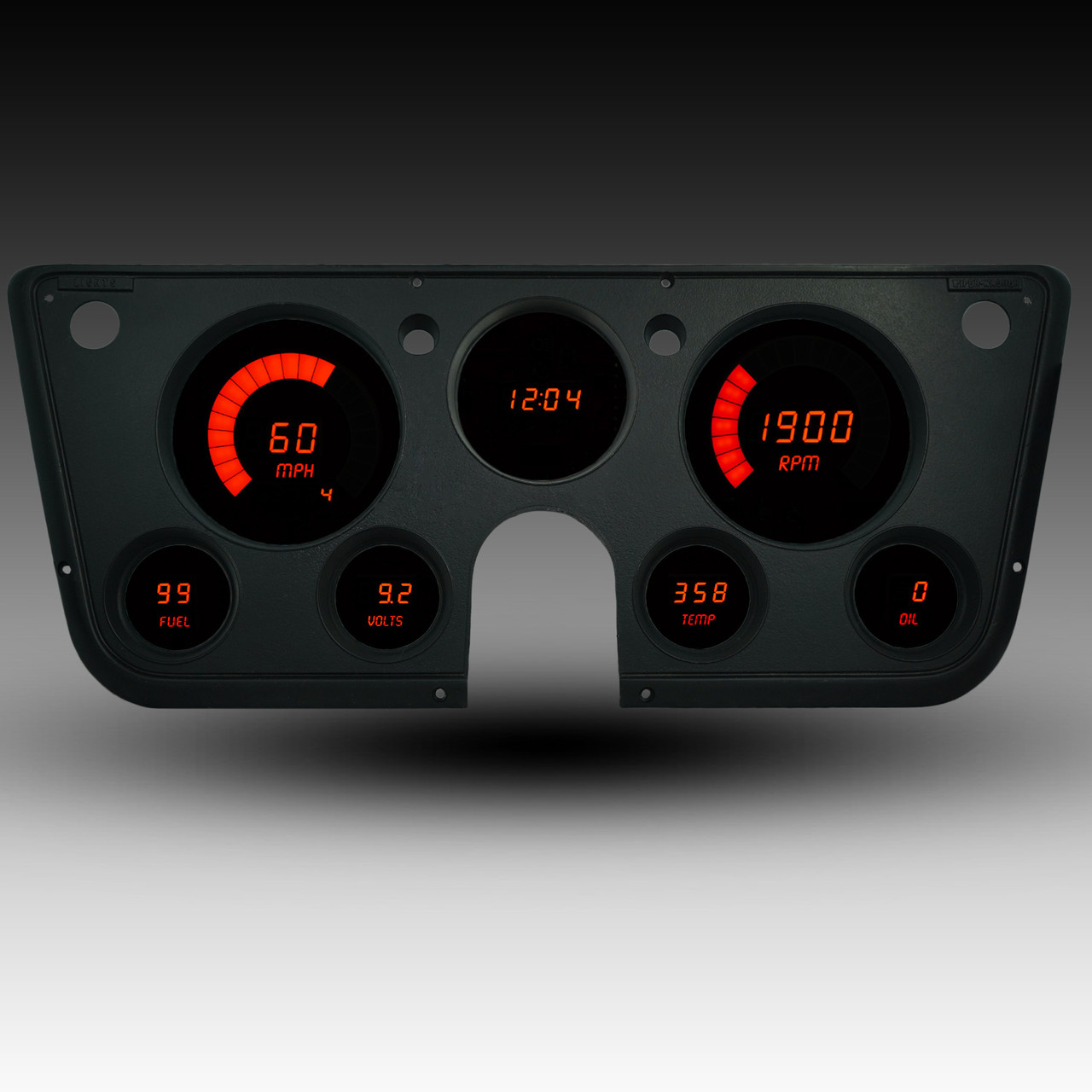 1967-72 Chevy Truck LED Digital Gauge Panel - RED