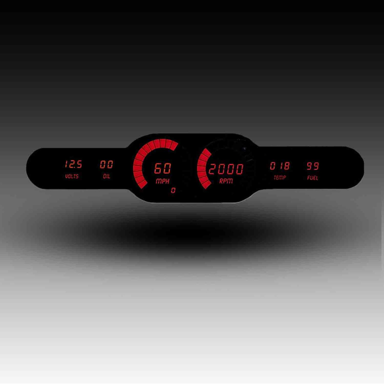 6-Gauge Universal LED Digital Bargraph Panel - RED