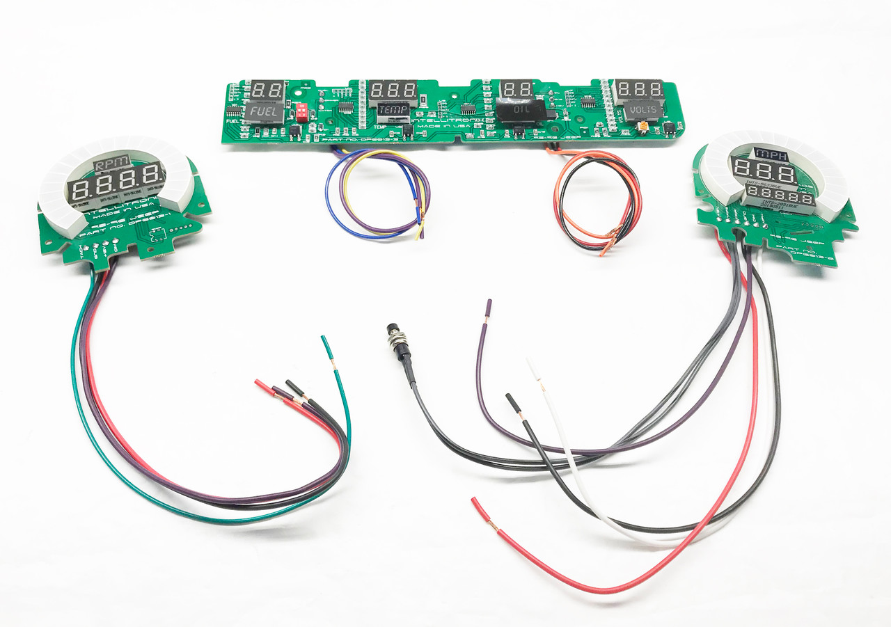 1992-1995 Jeep YJ LED Digital Gauge Panel CIRCUIT BOARD