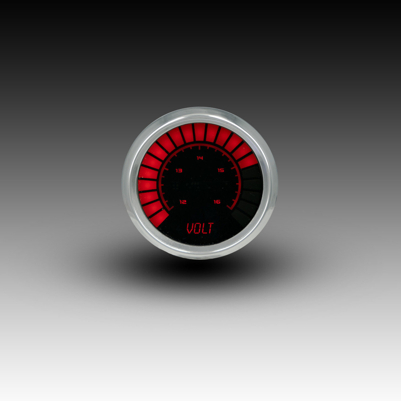 Voltmeter Analog LED Bargraph Chrome Bezel – RED