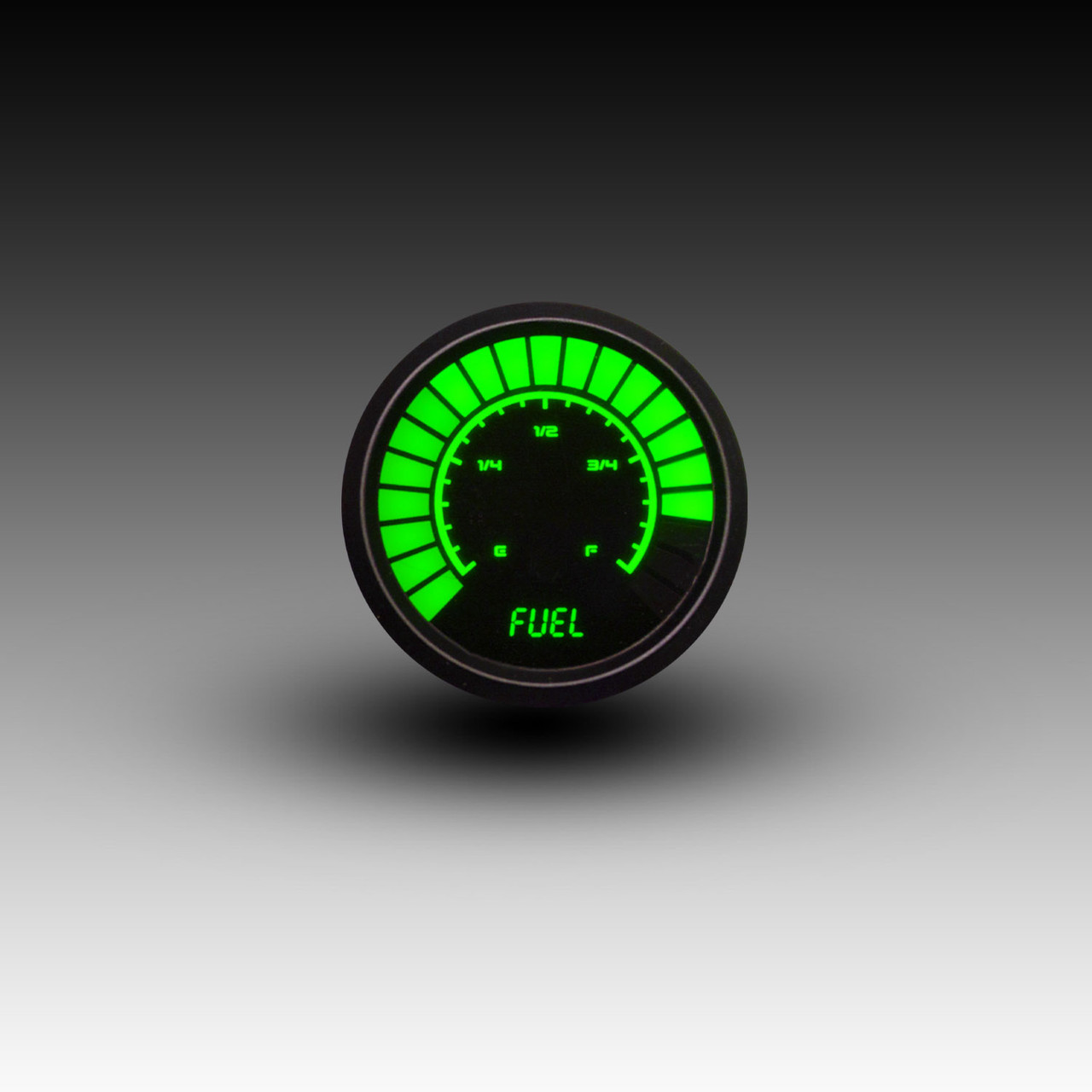 Fuel Level Analog LED Bargraph Black Bezel – GREEN