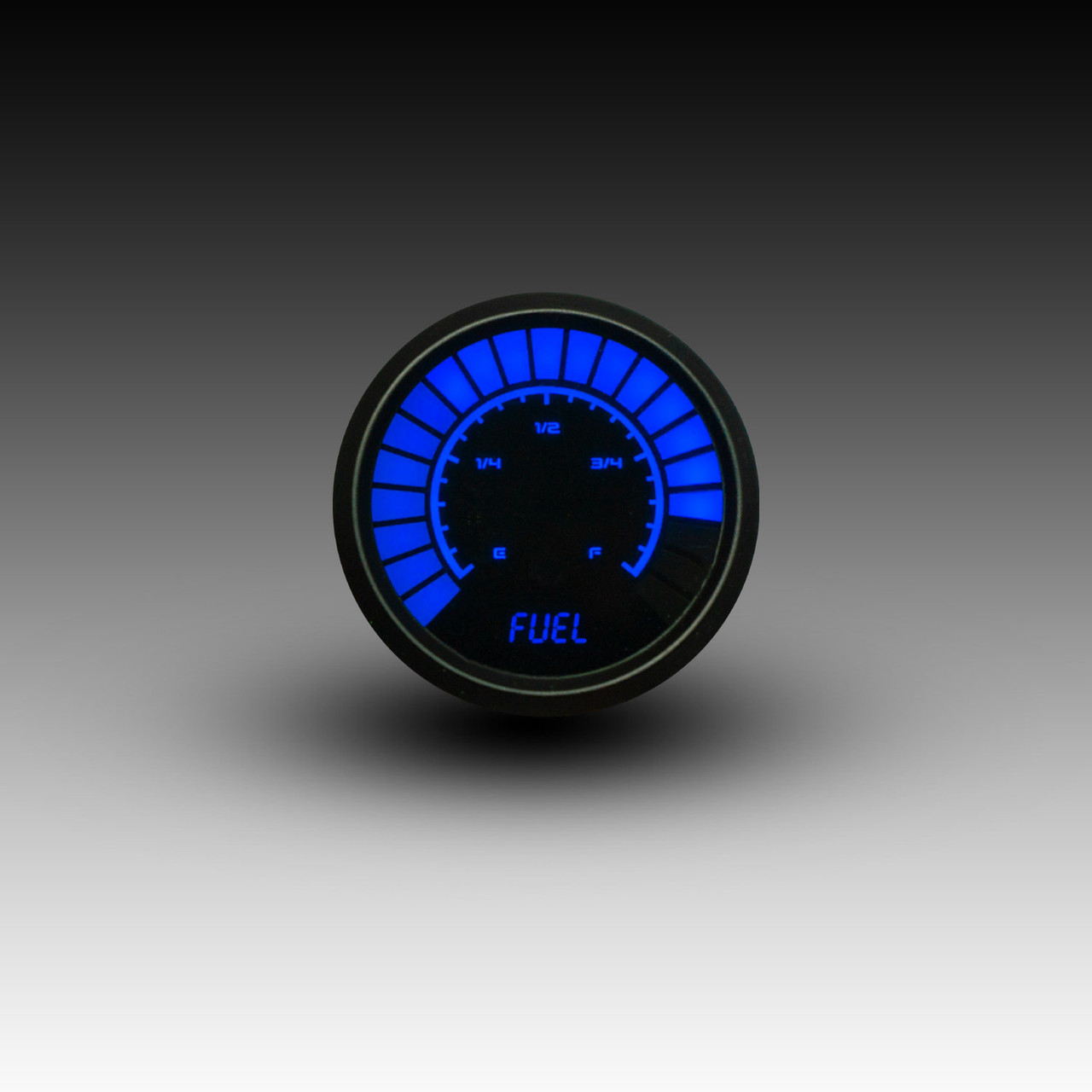 Fuel Level Analog LED Bargraph Black Bezel – BLUE