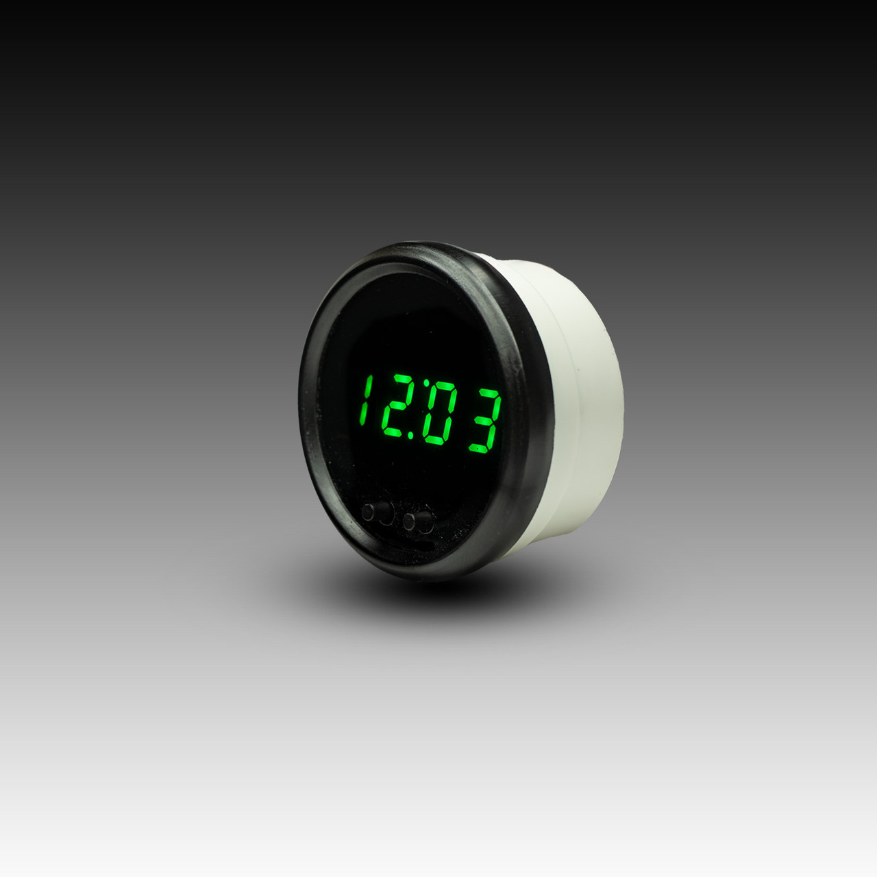 Clock LED Digital Black Bezel - GREEN