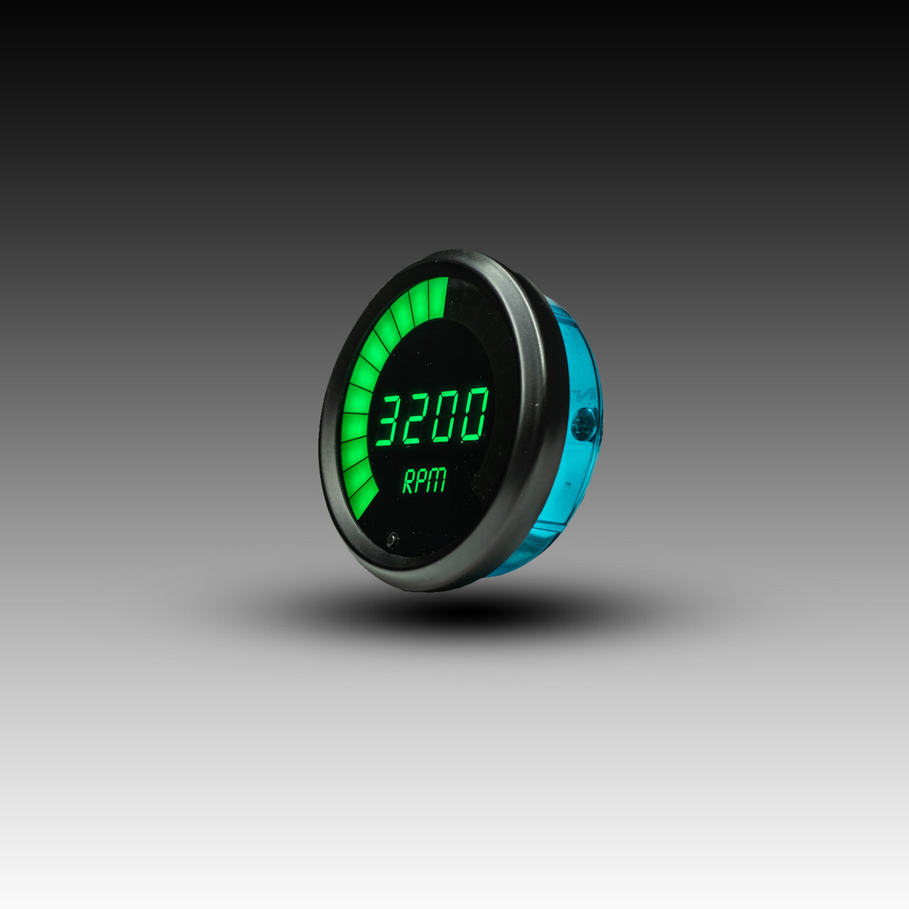 Memory Tachometer LED Digital Bargraph Black Bezel - GREEN