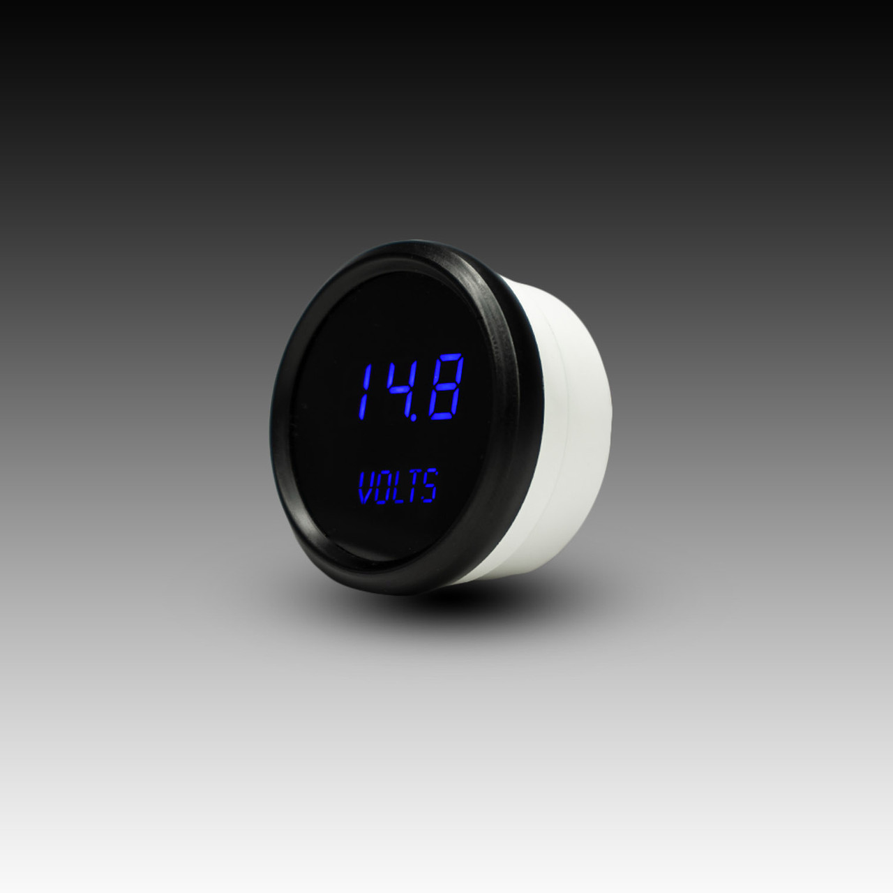 Voltmeter LED Digital Black Bezel - BLUE