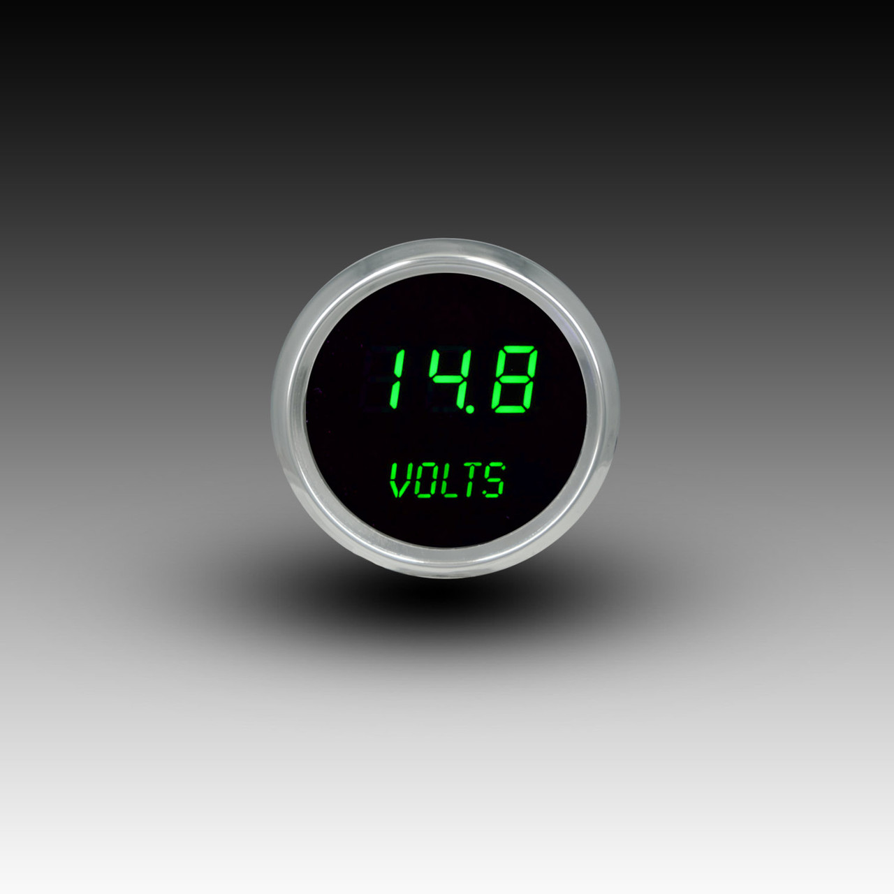 Voltmeter LED Digital Chrome Bezel - GREEN Voltmeter LED Digital Chrome Bezel - GREEN