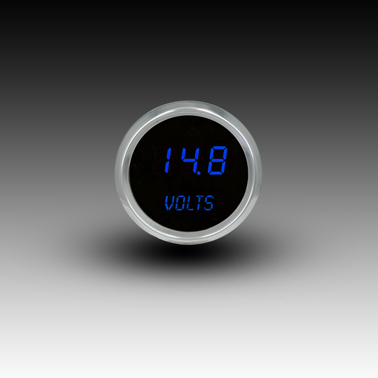 Voltmeter LED Digital Chrome Bezel -BLUE Voltmeter LED Digital Chrome Bezel -BLUE