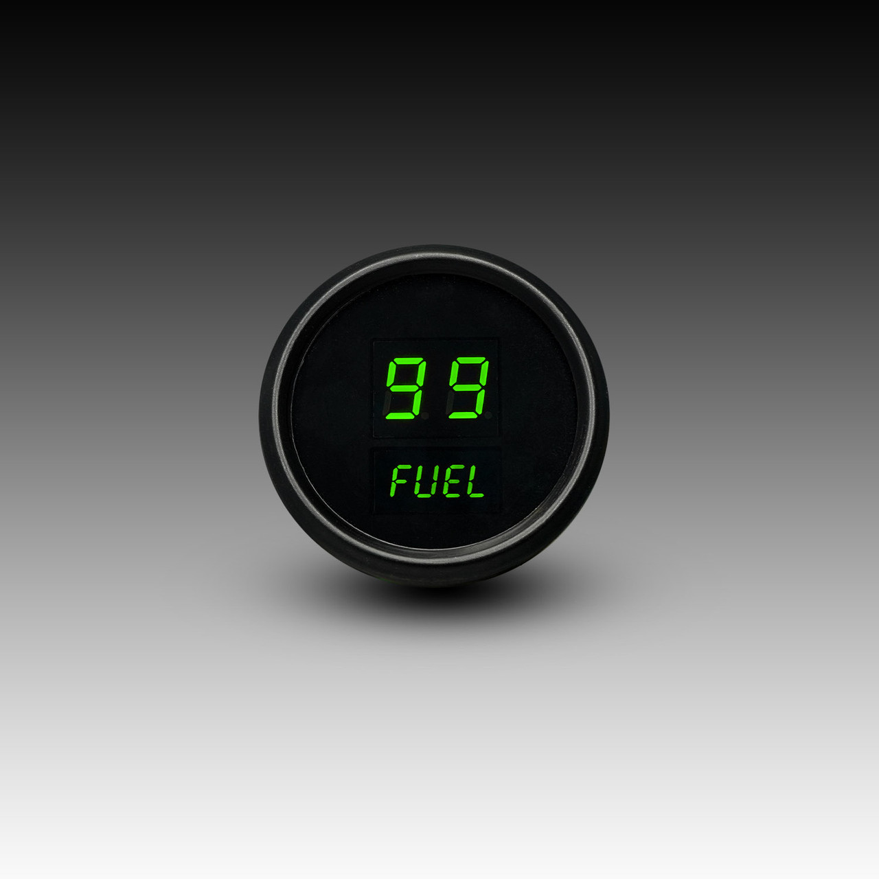 Fuel Level LED Digital Black Bezel - GREEN