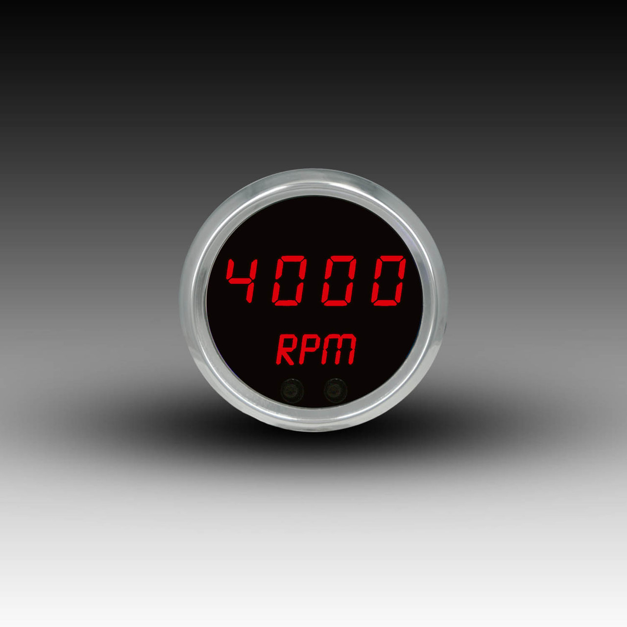 Mini-Tachometer Programmable LED Digital Chrome Bezel – RED Mini-Tachometer Programmable LED Digital Chrome Bezel – RED