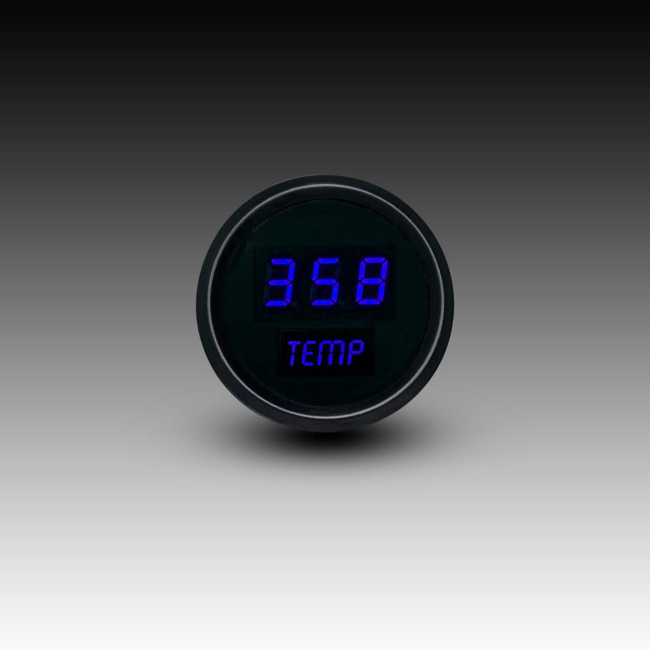 Oil Temperature LED Digital Black Bezel - BLUE