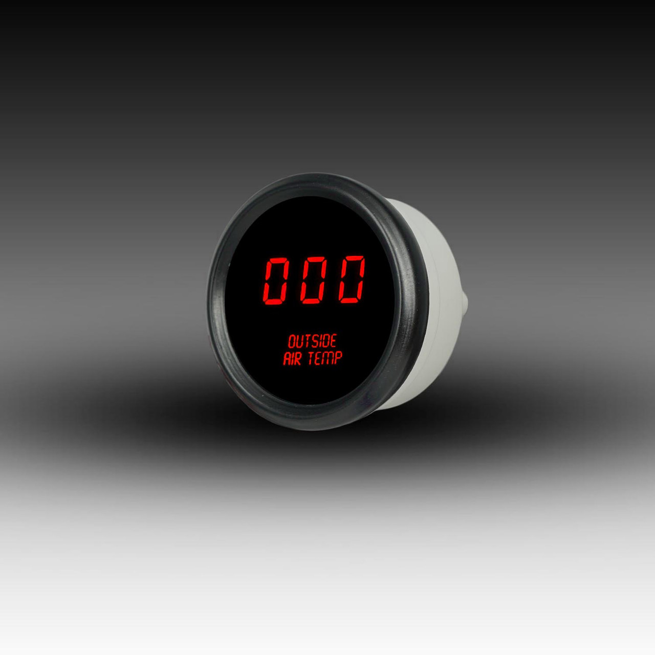 Outside Air Temperature LED Digital Black Bezel - RED