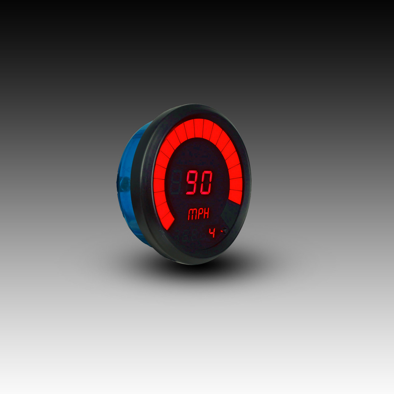 Memory Speedometer LED Digital Bargraph Black Bezel - RED