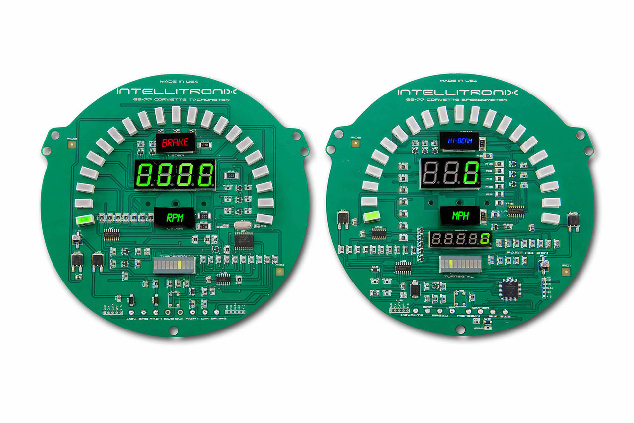 1968-1977 Corvette LED Digital Gauge Panel DP2001