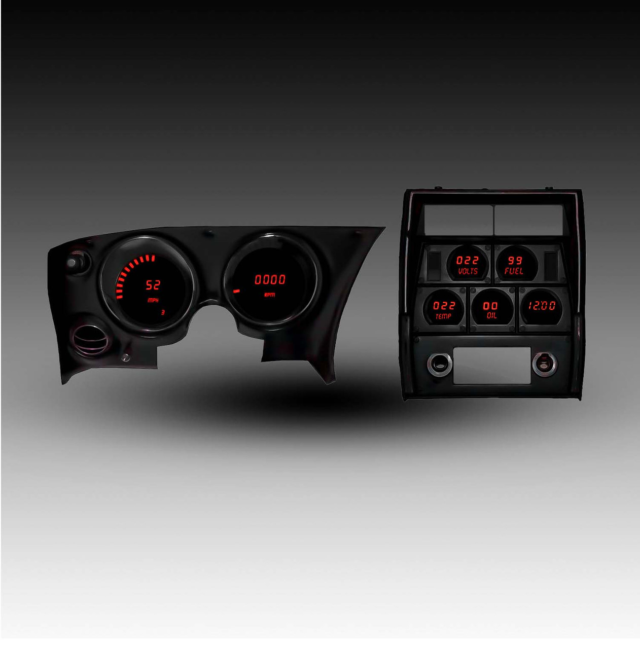 1968-1977 Corvette LED Digital Gauge Panel