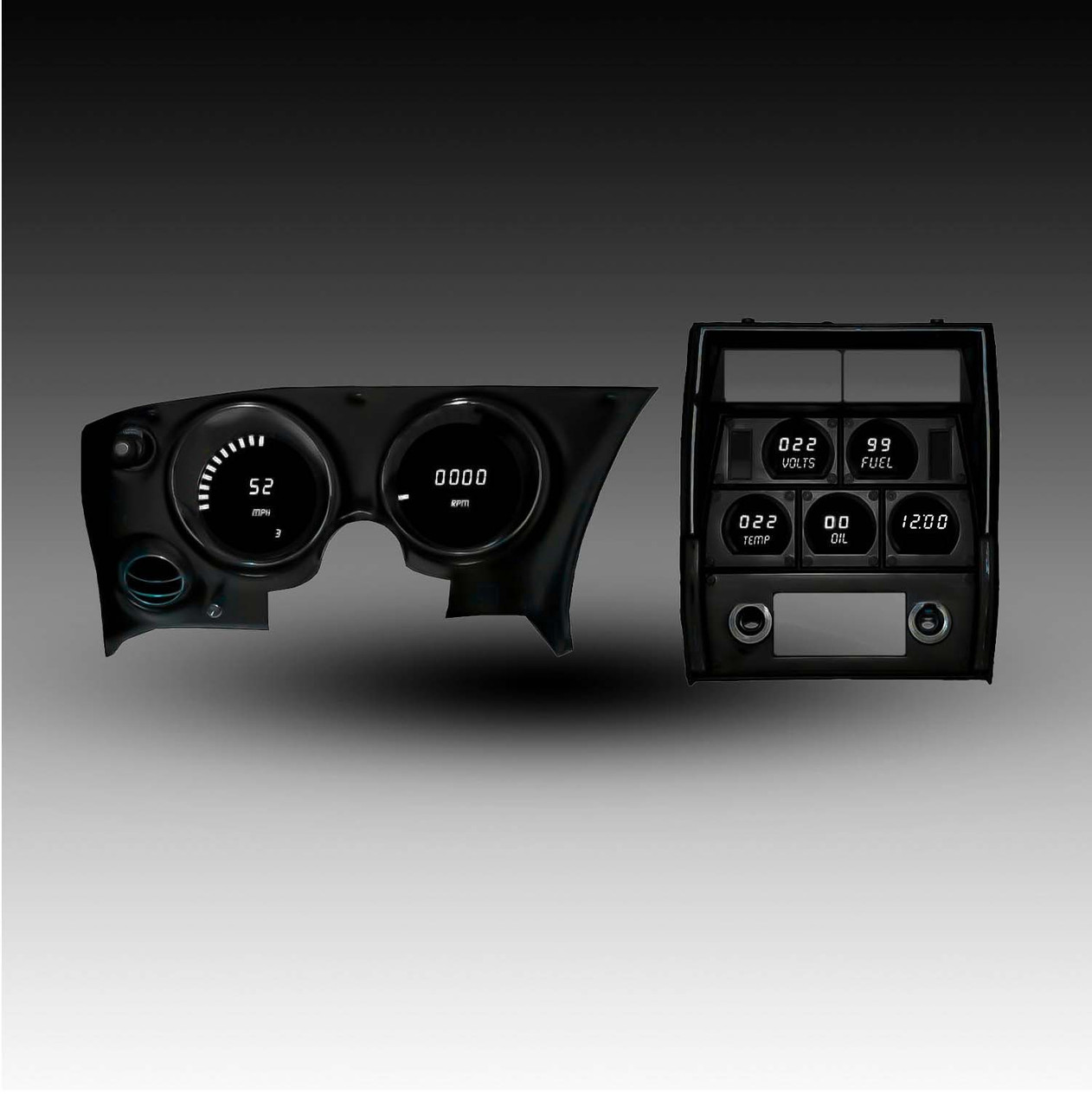 1968-1977 Corvette LED Digital Gauge Panel