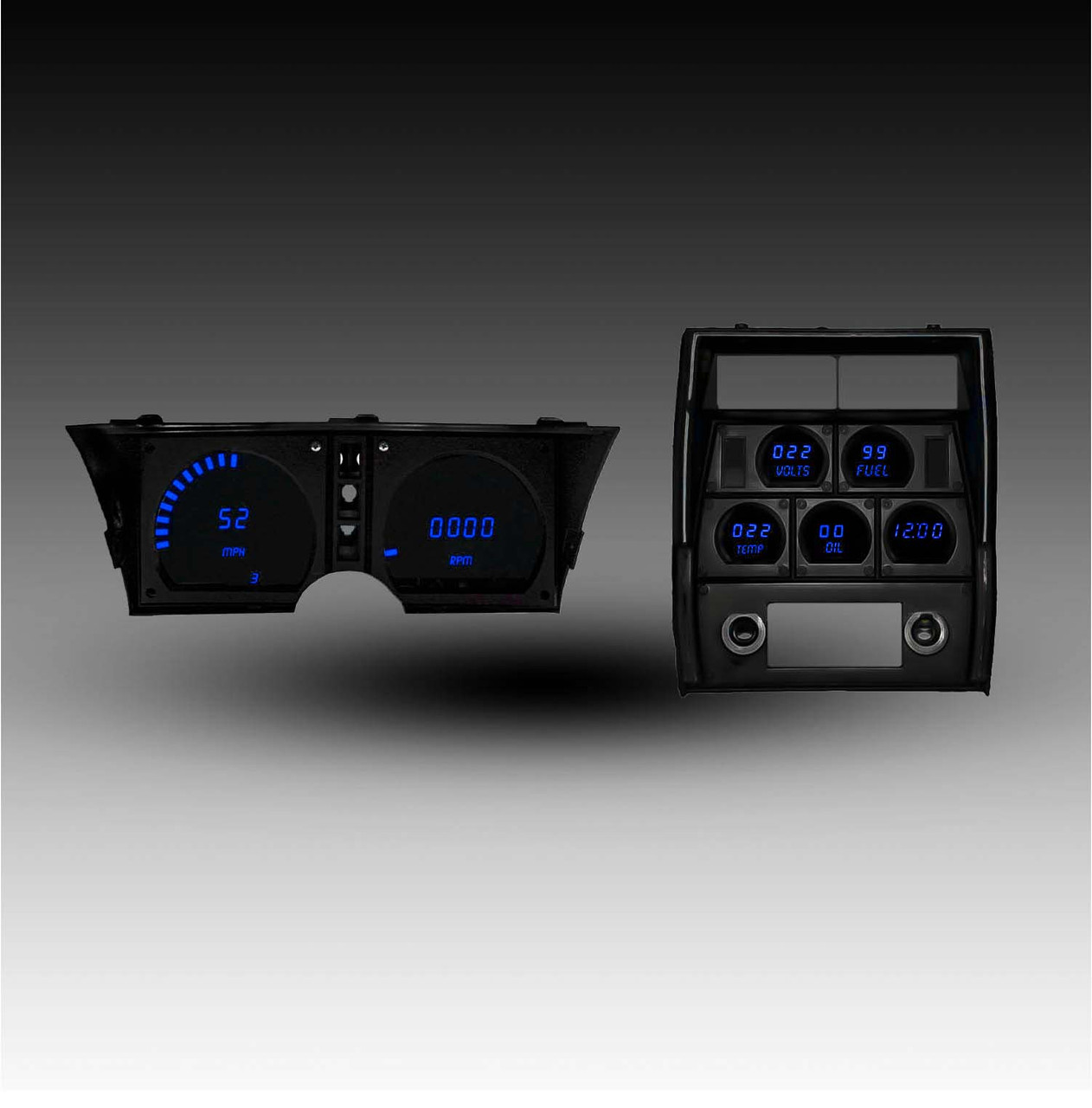 Intellitronix Blue LED Digital Dash Panel For 1978-1982 C3 Corvette | Made In USA